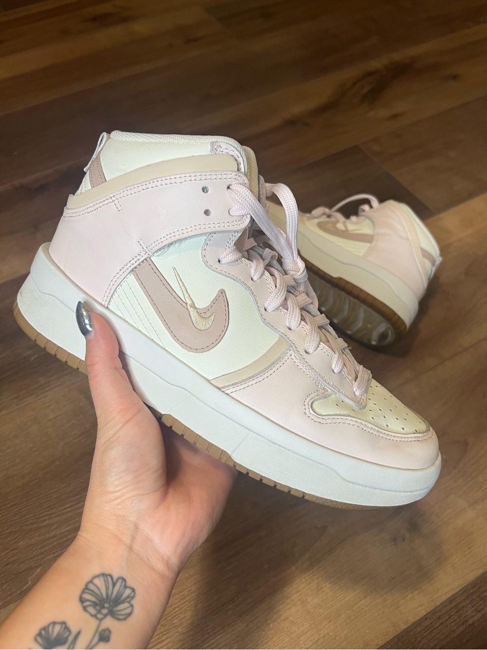 Women's Dunk High Up "Pink Oxford"
 High-Top Sneakers
